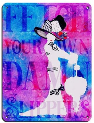 Eliza Doolittle Poster My Fair Lady Poster, Retro-Poster, Metall-Blechschild, schicke Kunst, Retro, Eisenmalerei, Bar, Menschen, Höhle, Café, Familie, Garage, Poster, Wanddekoration, 30 x 40 cm