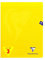 Clairefontaine 343311AMZC Un lot de 3 Cahiers Agrafés Mimesys - 24x32 cm - 48 Pages Grands Carreaux - 90 g - Couverture Polypro - Couleur Jaune