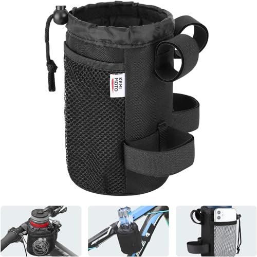 KEMIMOTO Fahrrad Flaschenhalter, Getränkehalter Fahrrad, Wasserflaschenhalter, Getränkehalter für Kinderwagen, Trinkflaschenhalter Fahrrad für MTB, Rennräder, Rollstuhl