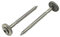 BRESKO Spenglerschraube mit Dichtscheibe Edelstahl A2 TX20 Dachdeckerschrauben V2A Rostfrei Holzschraube EPDM Dichtung Dichtschraube (50, 4,5x80 mm)
