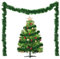 4 Stück Weihnachtsgirlande Weihnachten Grün - Künstliche Tannengirlande Ø 9 cm,12 Meter Christmas Girlande Weihnachtsbaumschmuck Deko Lametta für Kaminsims,Treppe,Kamin, Weihnachts,Indoor,Outdoor