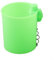 ARMYJY Carp Pole Pots Clip on Feeder Cup for Fishing Rod, Pellet Cup Bait Accessory (Green)