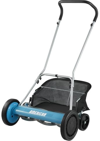 American Lawn Mower Company Falciatrice a mulinello a 5 lame da 20 pollici con cattura erba