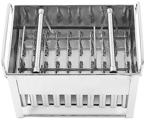 Moule à Crème Glacée en Acier Inoxydable, Moule à Sucettes Glacées en Métal Réutilisable pour Desserts Créatifs [cuisine]
