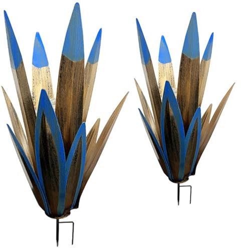 Naisicatar 2PCS Faux Agave Plant, Agave métal