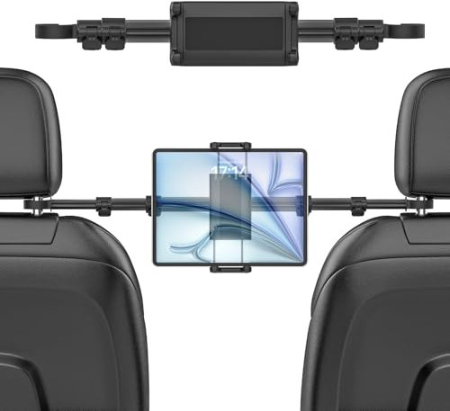 Kolasels Supporto per tablet per auto, supporto per poggiatesta auto, supporto universale per iPad Pro 12.9, Air, Mini, Galaxy Tab, 4-13