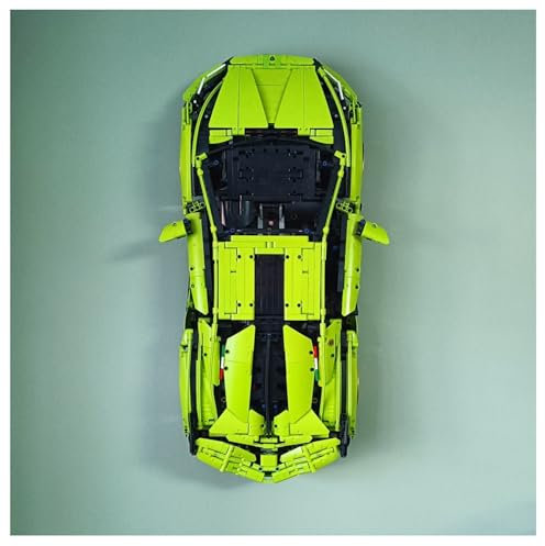 Wall mount compatible with Lego Technic Lamborghini Sian 42115 | Display your model securely | Heavy Duty stainless steel | Car NOT included