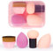 AUAUY 4 PCS Make up Schwamm Set, Foundation Blending Beauty Sponge, Beauty Makeup Schwämme Blender für Flüssigkeit Foundation Puder Sonnenschutz und Creme