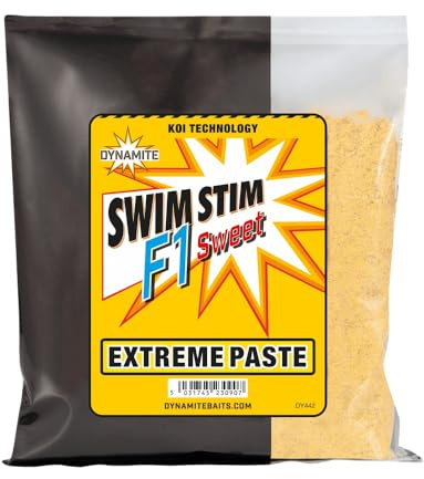 Dynamite Baits Swim Stim F1 Sweet Extreme Paste, 500 g, F1 Karpfen-Match-Angelköder, bewährter Fischlocker, enthält hochwertige Fischmehle und Koi-Technologie Fütterungsstimulatoren