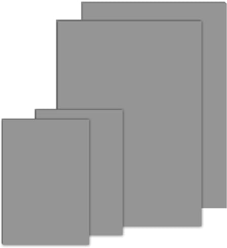 4 Pack Soft Rubber Lino Sheets, Gray Easy to Carve Linoleum Blocks A4 A6, Soft PVC Material, for Printmaking, DIY Rubber Stamps and Crafting Projects (Gray)