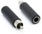 Cablepelado – Adaptateur audio mono Jack 6.35 femelle vers RCA mâle noir
