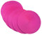 SCF2017 Tovagliette rotonde in plastica intrecciata, 38 cm, eleganti e pratiche, set da 6, rosa