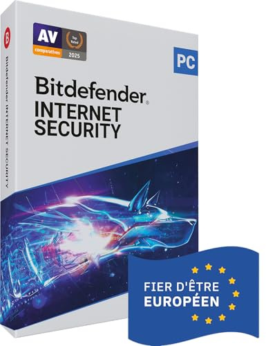 Bitdefender Internet Security 2026 | 1 Appareil | 1 An | PC | Code d'activation envoyé par courrier postal
