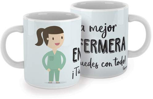 SUPERMOLON Taza La mejor enfermera, tú puedes con todo