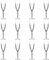 RCR 12x 200ml Crystal Glass Champagne Glasses Orchestra Range Prosecco Fizz Stemware Glass Flutes Set - Gift Boxed - Made in Italy Crystal
