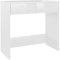 vidaXL Scrivania Mobile Porta PC Scrittoio Tavolo Lavoro per Computer Arredi Interni Casa Studio Ufficio Bianco Lucido 80x40x75 cm in Truciolato