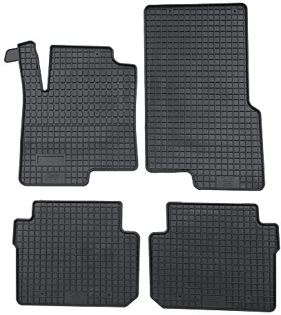 PETEX Gummimatten passend für forfour ab 11/2014 / Twingo ab 09/2014 schwarz 4-teilig Passform