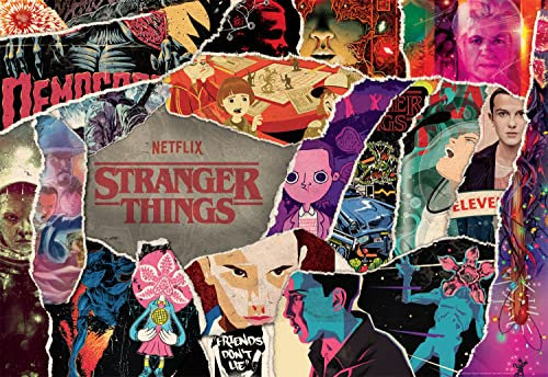 Buffalo Games - Stranger Things - Stranger Things - Tears in Reality - 2000 Teile Puzzle für Erwachsene - Herausforderndes Puzzle perfekt für Spieleabende - Fertige Größe ist 38,50 x 26,50