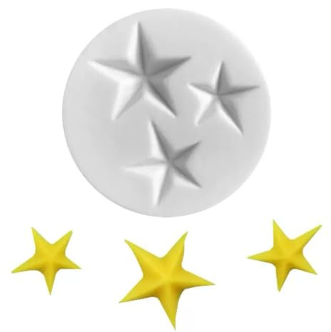 TTOA - Star Silicone Fondant Icing Mould Chocolate Mold Sugar Craft Party Cake Decoration