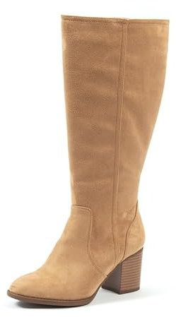 GABYLOU Stivali XL a polpaccio largo - Modello Olivia. Beige. 41