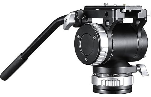 LEOFOTO BV-30M Heavy Duty Fluid Video Barrel Head w Stepless Dynamic Counterbalance Damping Compatible with Manfrotto