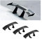CGEAMDY Auto Mini Schwanz Spoiler Flügel, 3 PCS Universal Auto Mini Spoiler Wing, Auto Heckflügel-Dekoration OhnePerforation Kann für Alle Fahrzeugumbauten(Schwarz)