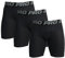LANBAOSI 3er Herren Kompressionsshorts, Schnelltrocknendes Tights Kurz Laufunterwäsche Baselayer Laufunterwäsche Funktionsunterwäsche Herren Tights Kurz Unterhose Fußball Sport Laufhose schwarz XL