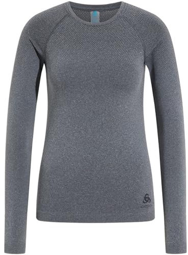 Odlo Damen Funktionsunterwäsche Langarm Shirt PERFORMANCE LIGHT, grey melange, M