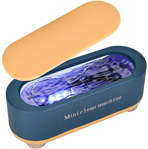 Nettoyeur à Ultrasons, 350ml Ultrasons Appareil de Nettoyage pour Bijoux Lunettes Montre, 47000Hz Machine de Nettoyage, Ultrasonic Cleaner Laveuse à Ultrasons pour Colliers Dentiers, Vert