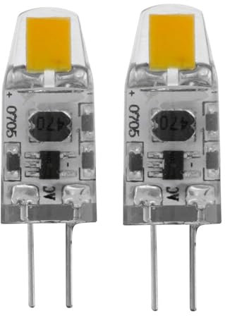 EGLO LED-Lampe Energiesparendes Leuchtmittel | 2er Set | 1,2 Watt | G4 | 100 Lumen | Warmweiß 2700 Kelvin | Dimmbar | ersetzt 11 Watt Glühbirnen