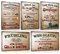 5er Set Retro Blechschilder Dorfleben mit Lustige Sprüche 20x30cm - Vintage Dorfkinder Metallschild Wanddeko - Schild Geschenke für Dorf Farmhouse
