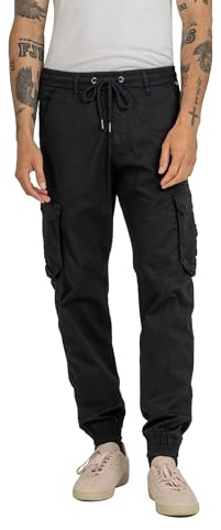 Reell Reflex Cargo LW - Leichte Sommerhose mit Stretch & Gummibund, Slim-Tapered Fit, Cargo-Hose für Herren und Damen