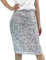 MUNAFIE Damen Glitzer Rock Pailletten Rock Sexy Party Rave Skirt Outfit Wickelrock Röcke für Damen Silber-L