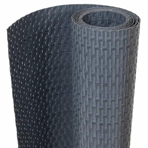 vidaXL Paravent de Balcon Anthracite 300x80 cm résine tressée
