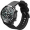 kwmobile Armband kompatibel mit Ticwatch Pro 3 / Pro 3 Lite / E3 Band - Aus Nylon und Silikon - Fitnesstracker Sportarmband Schwarz - Innenmaße 14-22 cm