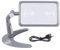 Amagogo Lupe mit Licht Lupen Licht Geschenke Drehbare Basis Handheld Lupe Lampe Dekorativ für Hobbys Werkbank, grau