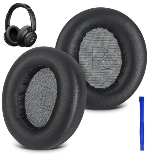 Ear pads for Anker Soundcore Life Q30 q30bt, Replacement Earpads with Protein Leather and Memory Foam for Replacement Ear Cushions for Soundcore Q30 q30bt Q35