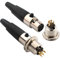 RUNCCI-YUN 4PCS Mini 5 Pin XLR Solder Connector,2 Male and 2 Female Mic Plug,Microphone Audio Socket,Solder Plug XLR Jack Stereo