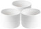 Homsorout Aufbewahrungskorb Geflochten Baumwollseil, Stapelbare Speicher Korb Geflochten Storage Basket für Bad Badezimmer Kinderzimmer Wickeltisch, 3er Set, Weiß