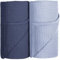 Susurration Baby Pucktuch Musselin Decke 100% Baumwolle Dünne Atmungsaktive Babydecke Baby Swaddle Decke Tücher für Junge und Mädchen 2 Stück 100x100cm (blau)