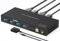 VPFET KVM Switch DisplayPort Support 4K120HZ 8K60HZ DP 1.4 Switcher for 2 Computers Share Keyboard Mouse Printer with 4 Port USB 3.0 Includes Desktop Control and 2 USB Cables