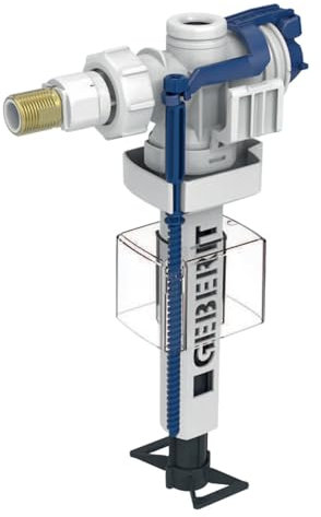 Geberit 240.700.00.5 Typ Vanne de Remplissage Type 383 pour réservoirs de Chasse d'eau AP 240700005, Blanc/Bleu