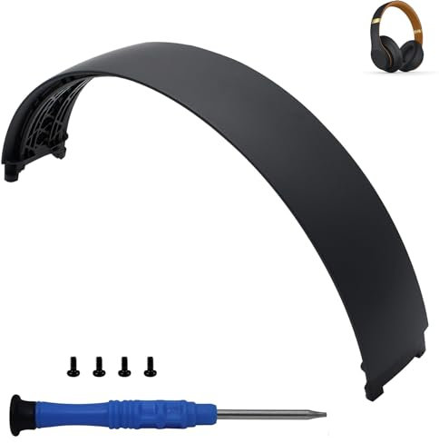 Adhiper Studio 3 Headband Replacement Parts Accessories Repair Kit for Beats Studio 3 Model A1914 Studio 2.0 Wireless Headphones-Black Gold