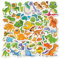 HENGBIRD 100 Stücke Dino Sticker, Wasserdicht Vinyl Dino Aufkleber Anime Sticker Kinder Jungs für Tierbegeisterte, Dinosaurier Sticker für Auto Laptop Skateboard Fahrrad Moped Gepäck