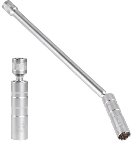 Kitnelw Zündkerzenschlüssel Set Zündkerzenschlüssel 14mm und 16mm Zündkerzen Schlüssel Steckdose Demontagewerkzeug für Auto, Motorrad, Autoreparatur
