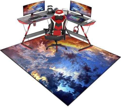 Xiaputcr Rechteckig Gaming Stuhlmatten Unterlage Schreibtischstuhl Bodenschutzmatte BüRostuhl Teppich Unterlage FüR Parkett HartböDen BüRostuhl Unterlage StüHle Teppich Unter Schreibtisch 90 x 160 cm