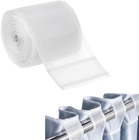 SZSMW Nastro Arricciato - Riloga per Tende - Nastro di Tenda - Adatto A Tutti I Tipi di Stili di Tenda,Molto Adatti per Tende In Camere da Letto,Soggiorno,Sale da Pranzo,Sale da Studio(10 cm * 10 m)