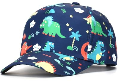 TPZORJX Kinder Baseballkappe Cartoon-Dinosaurier Sommer UV-Schutz für Jungen und Mädchen, 0-8 Jahre, Farbe B, Einheitsgröße, Klettverschluss