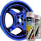 PMcolours Flip Flop Lack mit Multi Color VULCAN (blau-schwarz) Chamäleon-Effekt Sprühdosen Set, (1x Flip Flop Sprühfarbe + 1x Basisspray Schwarz), 2x 400 ml Spray