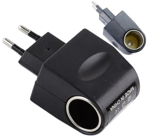 Adaptateur De Voiture Allume Cigare 220V À 12V,Adaptateur De Prise Allume Cigare,D'alimentation De Voiture,Convertisseur AC,DC Avec LED,Compatible GPS,Phone,Glacière Pour Voiture,Camping
